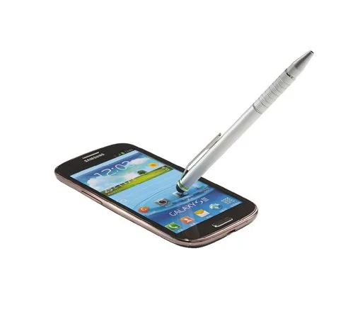 Dotykové pero, pre dotykové zariadenia, 2in1, LEITZ "Stylus", strieborná 2