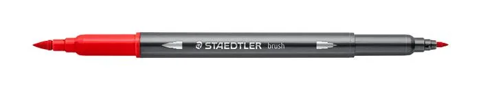 Fixky v tvare štetca, sada, 0,5-0,8/1,0-6,0 mm, obojstranné, STAEDTLER "3001", 18 farieb 3
