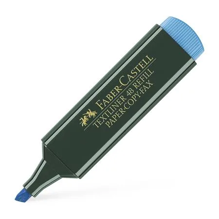 Zvýrazňovač, 1-5 mm, FABER-CASTELL, "Textliner 48", modrý 2