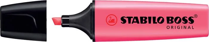 Zvýrazňovač, 2-5 mm, STABILO "BOSS original", ružový 2
