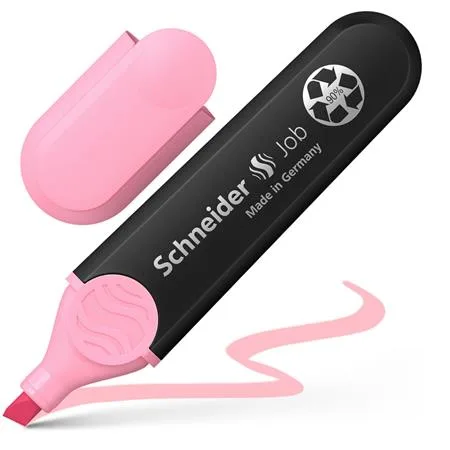 Zvýrazňovač, sada, 1-5 mm, SCHNEIDER "Job Pastel", 4 rôzne pastelové farby 7