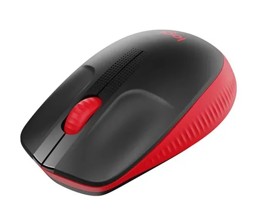 Myš, bezdrôtová, optická, USB, LOGITECH, "M190", červená 3