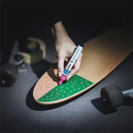 Akrylový popisovač, 4 mm, SCHNEIDER "Paint-It 320", červený 6