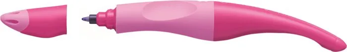 Roller, 0,5 mm, pre pravákov, ružové telo pera, STABILO "EasyOriginal Start", modrý 2