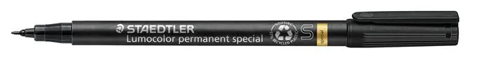 Permanentný popisovač, 0,4 mm, S, STAEDTLER "Lumocolor Special 319", čierny 2