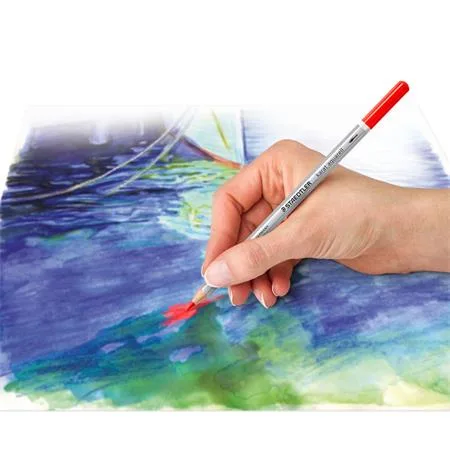 Akvarelové ceruzky, sada, šesťhranné, plechová krabička STAEDTLER "Karat® aquarell 125", 24 rôznych farieb 3