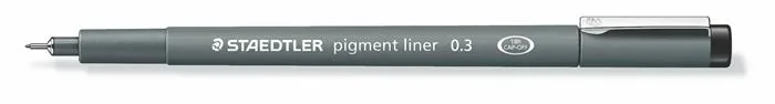 Liner, 0,3 mm, STAEDTLER "Pigment Liner", čierny 2