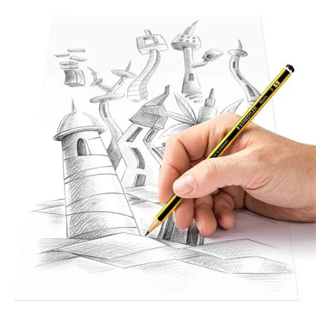 Grafitová ceruzka, B, šesťhranná, STAEDTLER "Noris 120" 3