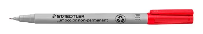 Nepermanentný popisovač, OHP, 0,4 mm, STAEDTLER "Lumocolor® 311 S", červená 2