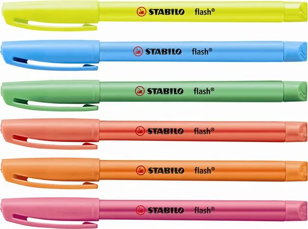 Zvýrazňovač, 1-3,5 mm, STABILO "Flash", ružový 2