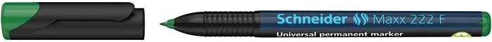 Permanentný popisovač, OHP, 0,7 mm, SCHNEIDER "Maxx 222 F", zelený 2