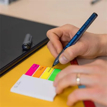 Permanentný popisovač, OHP, 0,4 mm, SCHNEIDER "Maxx 220 S", modrý 5