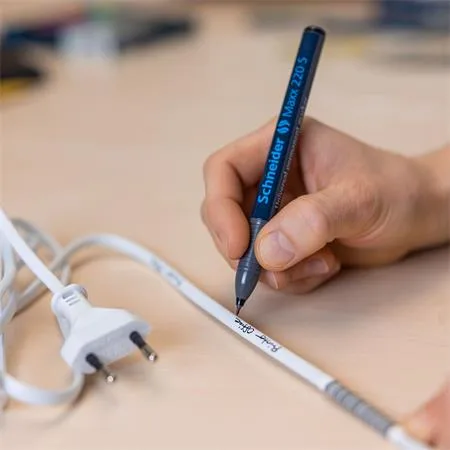Permanentný popisovač, OHP, 0,4 mm, SCHNEIDER "Maxx 220 S", modrý 6