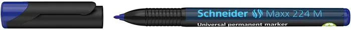 Permanentný popisovač, OHP, 1 mm, SCHNEIDER "Maxx 224 M", modrý 2