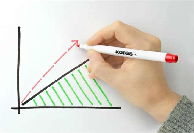 Popisovač na biele a flipchartové tabule, sada, 1-3 mm, kužeľový hrot, KORES "K-Marker W1", 10 rôznych farieb 2