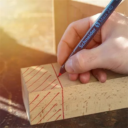 Permanentný popisovač, 1- 2 mm, kužeľový hrot, SCHNEIDER "240", zelený 6