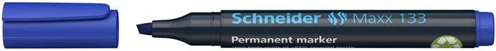 Permanentný popisovač, 1-4 mm, zrezaný hrot, SCHNEIDER "Maxx 133", modrý 2