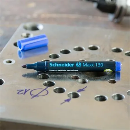 Permanentný popisovač, 1-3 mm, kužeľový hrot, SCHNEIDER "Maxx 130", žltý 5