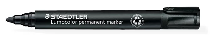 Permanentný popisovač, 2 mm, kužeľový hrot, STAEDTLER "Lumocolor 352", čierny 2