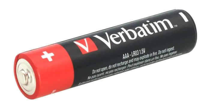 Batéria, AAA, alkalická, 10 ks, VERBATIM "Premium" 2