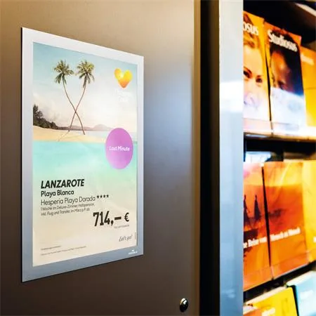 Informačný panel, A4, samolepiaci, DURABLE "DURAFRAME®", strieborná 4