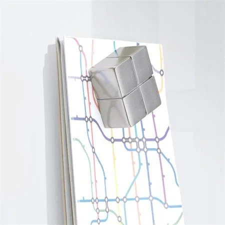Magnetická sklenená tabuľa, 120x90 cm, SIGEL "Artverum® ", biela 4