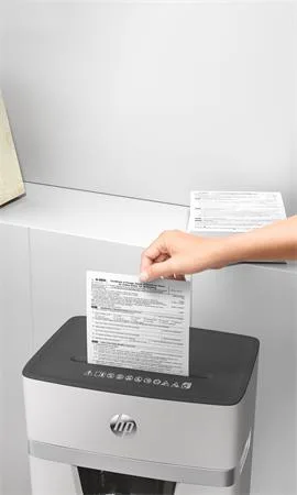 Skartovací stroj, mikrokonfety, 10 listov, HP "Oneshred 10MC", svetlosivý 6