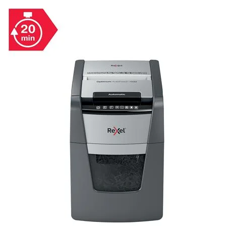 Skartovací stroj, mikrokonfety, 100 listov, REXEL "Optimum AutoFeed+ 100M" 9