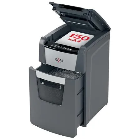 Skartovací stroj, mikrokonfety, 150 listov, REXEL "Optimum AutoFeed+ 150M" 4