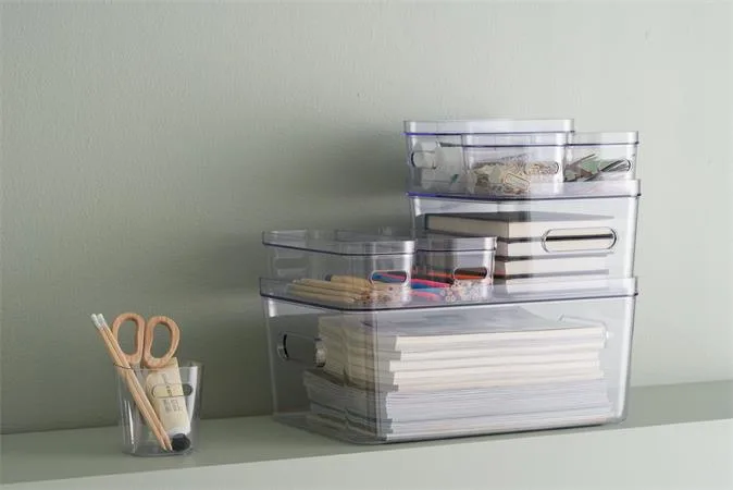 Úložný box, plastový, 15,4 l, SMARTSTORE "Compact Clear L", priehľadný 3
