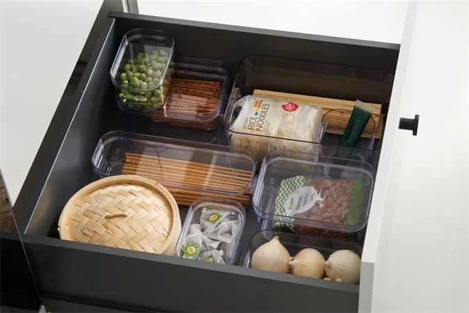 Úložný box, plastový, 1,3 l, SMARTSTORE "Compact Clear Slim", priehľadný 2