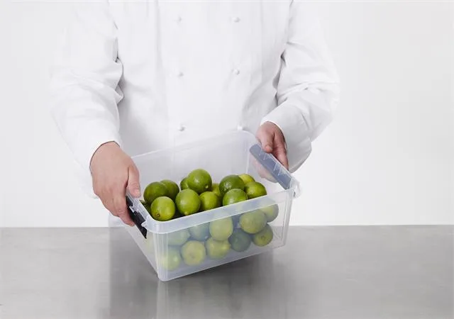 Úložný box, plastový, 8 l, čierne úchytky, SMARTSTORE "Classic 10", priehľadný 3