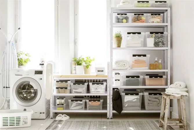 Úložný box, plastový, 21 l, čierne úchytky, SMARTSTORE "Classic 24", priehľadný 6