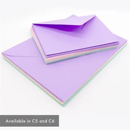 Obálka, C6, silikónová, PUKKA PAD "Pastel", mix farieb 4