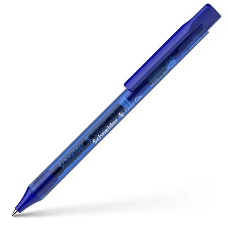 Gélové pero, 0,4 mm, stláčací mechanizmus, SCHNEIDER "Fave Gel", modré 2