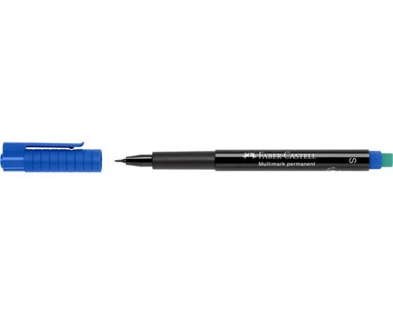 Permanentný popisovač, OHP, 0,4 mm, FABER-CASTELL "Multimark 1523", modrý 2