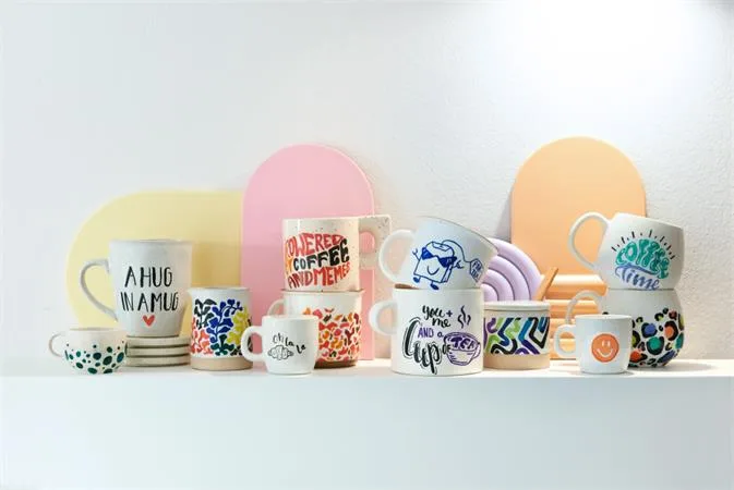 Popisovač na porcelán, sada, EDDING  "4200 Cool color", 6 rôznych farieb 3