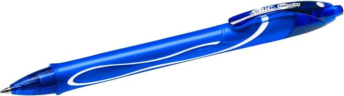 Gélové pero, 0,3 mm, stláčací mechanizmus, BIC "Gel-ocity Quick Dry", modré 2