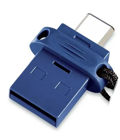 USB kľúč, 32GB, USB 3.2+USB-C adapter, VERBATIM "Dual" 2