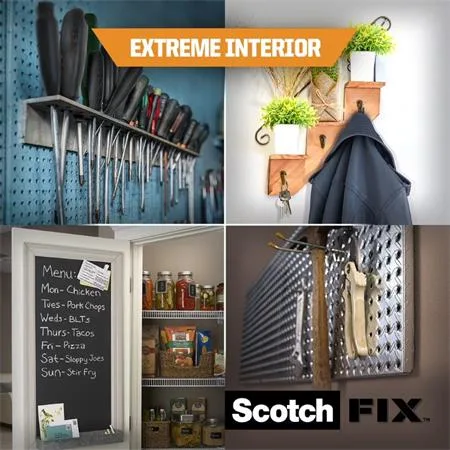 Lepiaca páska, obojstranná, extra silná, 19 mm x 1,8 m, 3M SCOTCH "Extreme Interior" 2