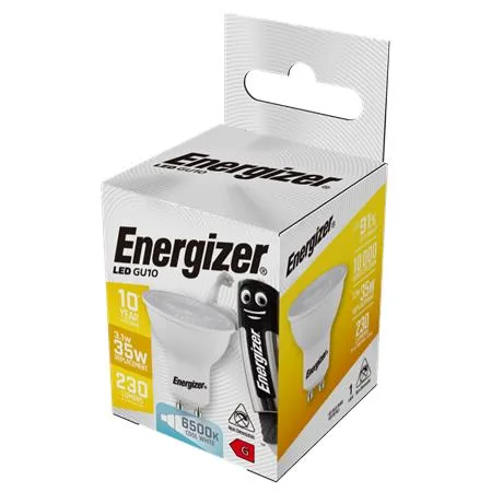 LED žiarovka, GU10 spot, 3,1W (35W), 230lm, 6500K, ENERGIZER 2