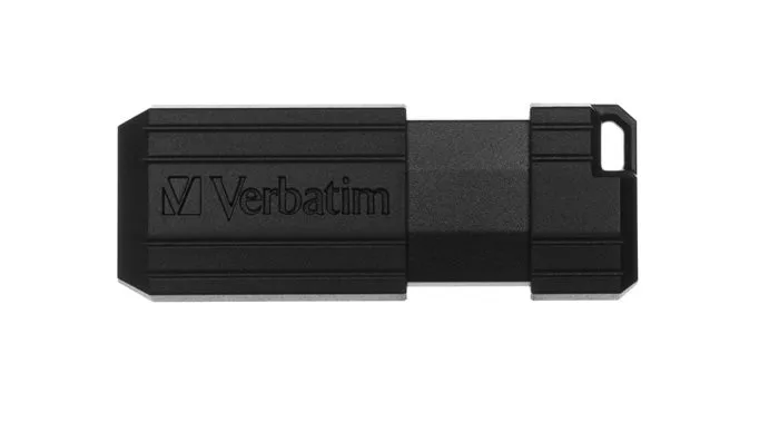 USB kľúč, 64GB, USB 2.0, 10/4MB/sec, VERBATIM "PinStripe", čierny 2