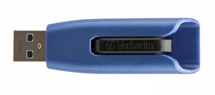 USB kľúč, 128GB, USB 3.2, 175/80 MB/sec, VERBATIM "V3 MAX", modro-čierna 2