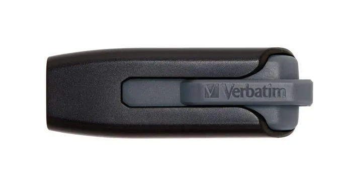 USB kľúč, 128GB, USB 3.2, 80/25 MB/sec, VERBATIM "V3", čierno-sivá 2