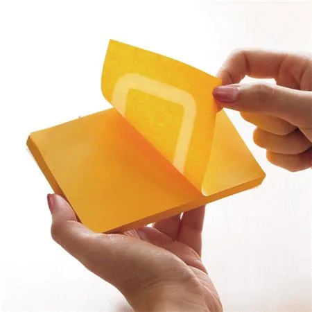 Samolepiaci poznámkový blok, 76x76 mm, 100 listov, STICK N „360°, oranžová 2