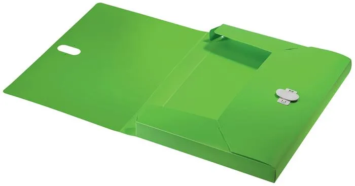 Box na dokumenty, 38 mm, PP, A4, LEITZ "Recycle", zelená 5
