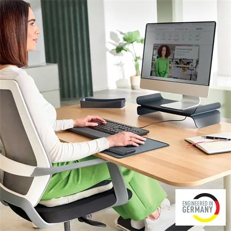 Stojan pod monitor, LEITZ "Ergo", tmavosivá 3