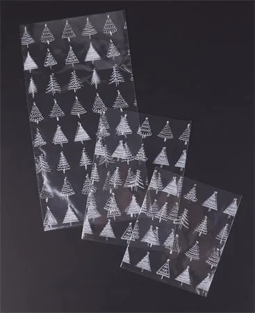 Celofánové vrecko, BOPP, 180x450 mm, vianočný vzor 2