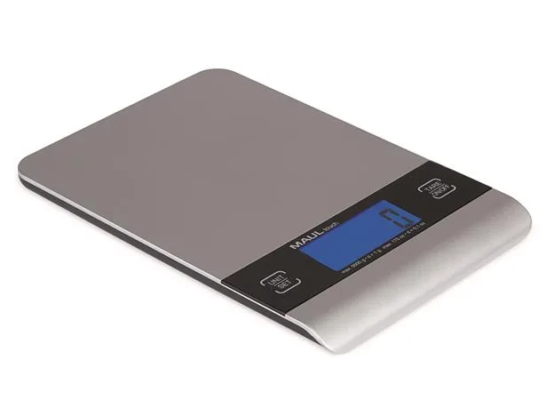 Váha na listy, digitálna, nosnosť 5 kg, MAUL "Touch", strieborná 3