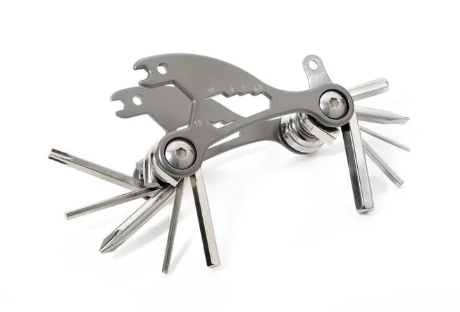 Cyklistické náradie, 18 funkcií, TROIKA "Bike Multitool", strieborná 3